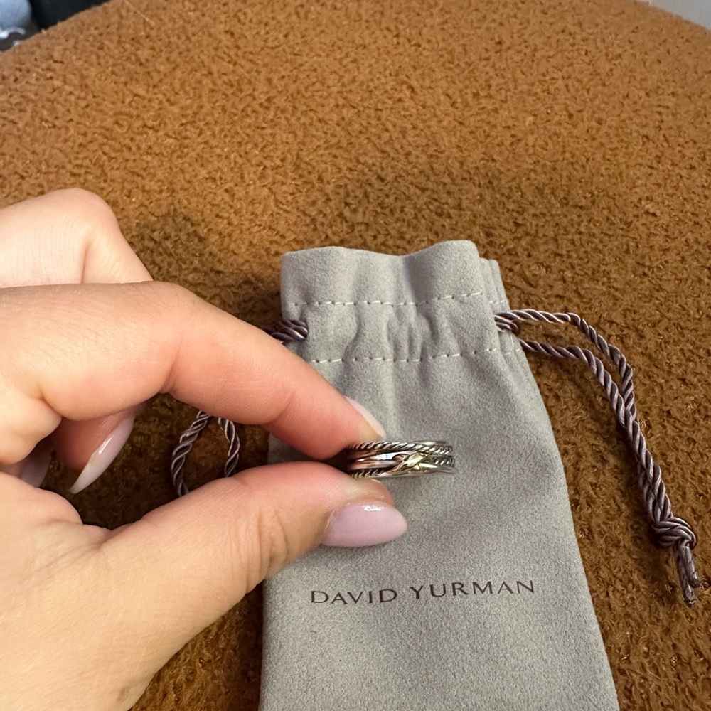 David Yurman X Crossover band ring- size 7